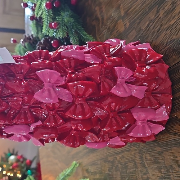 Cupcakes and Cashmere Red Pink Bow Christmas Tree New - Picture 5 of 5